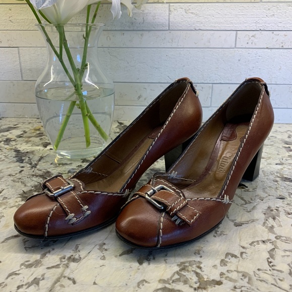 Chloe Chunky Round Toe Pumps - Picture 4 of 6